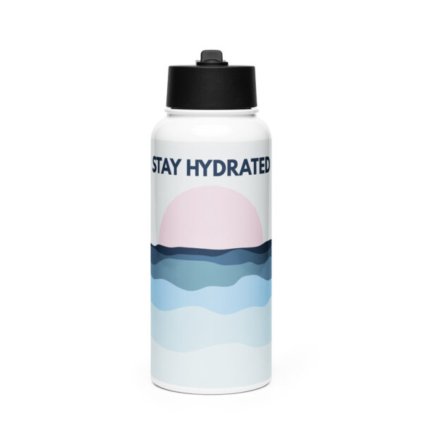 Stay Hydrated water bottle with a straw lid
