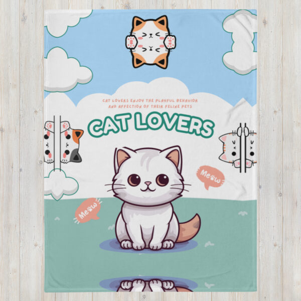 Cat Pattern Throw Blanket